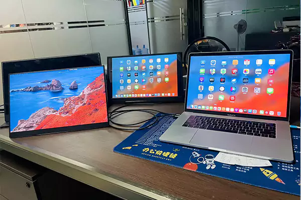 How does a display that doesn't require touch fit into the protective glass?
