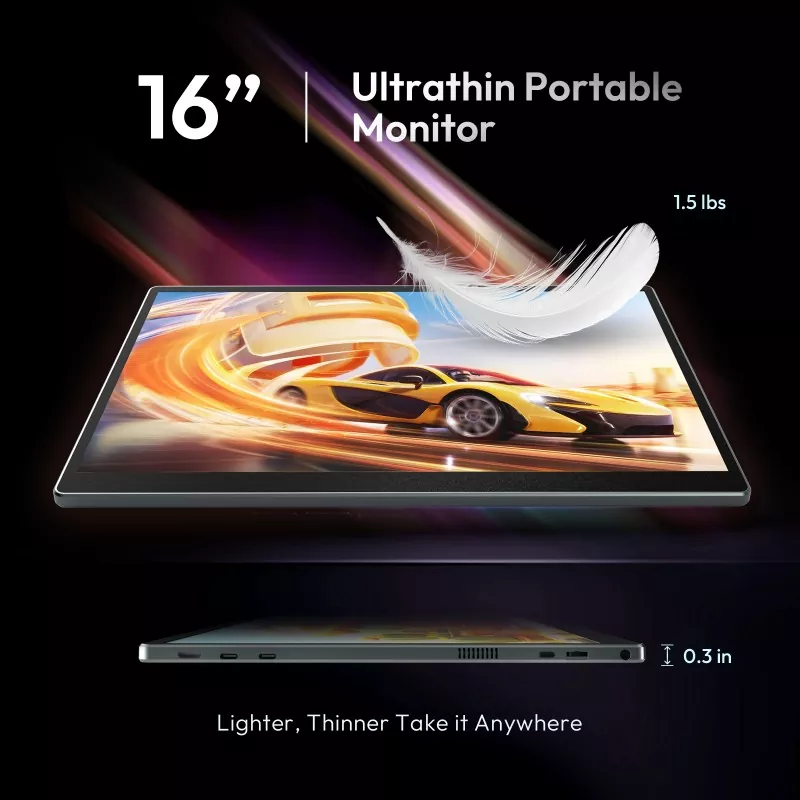 Eye Care 16 Inch 2.5K 144Hz Portable Monitor